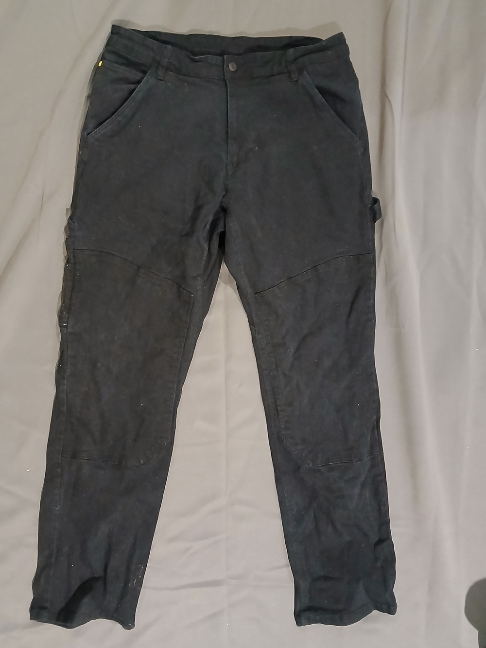 Caterpillar Black Cargo Work Pants with Reinforced Knees